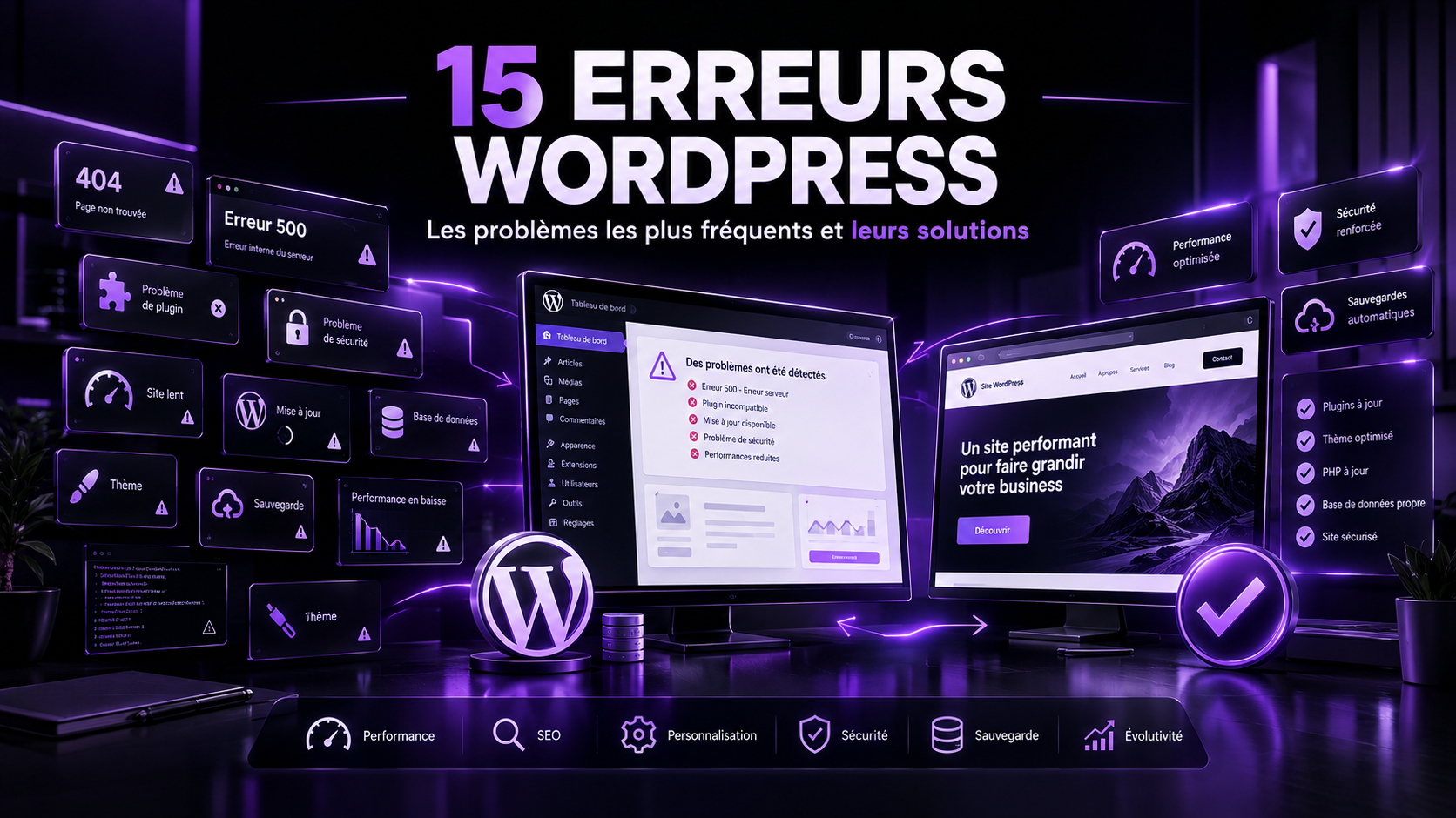 erreurs wordpress